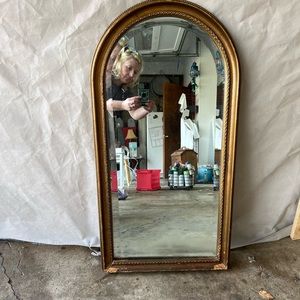 Antique Oval wall hanging Mirror, Very heavy